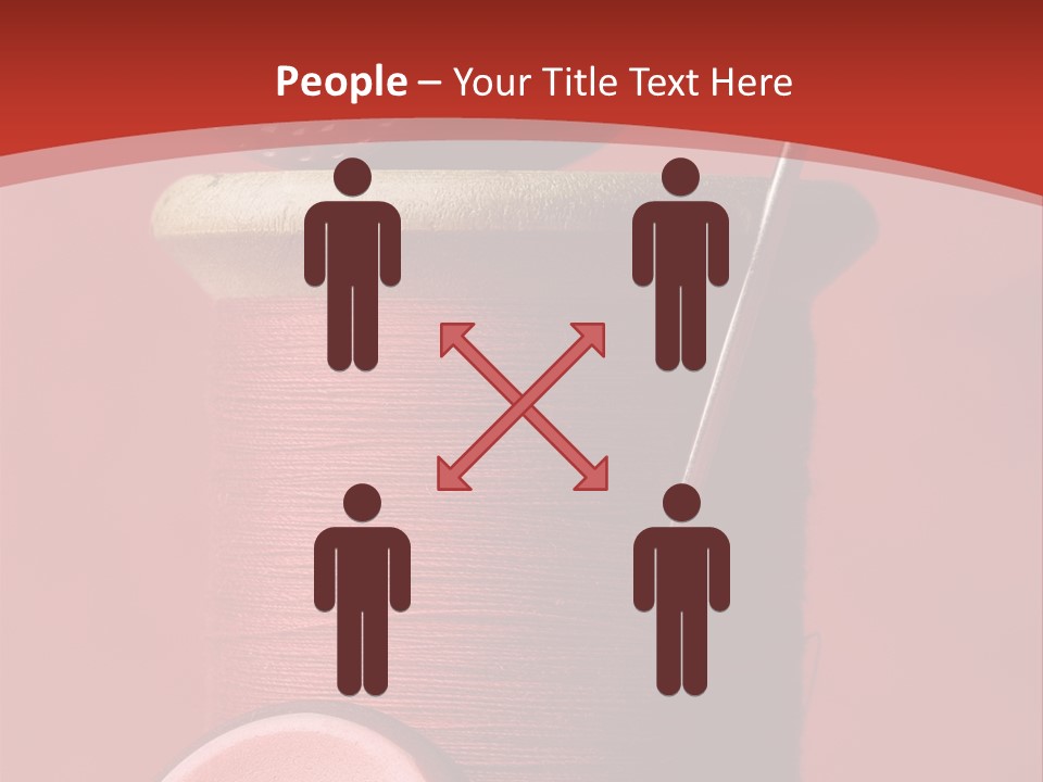 Sewing Closeup Spool PowerPoint Template