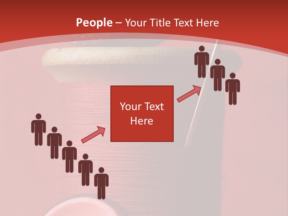 Sewing Closeup Spool PowerPoint Template
