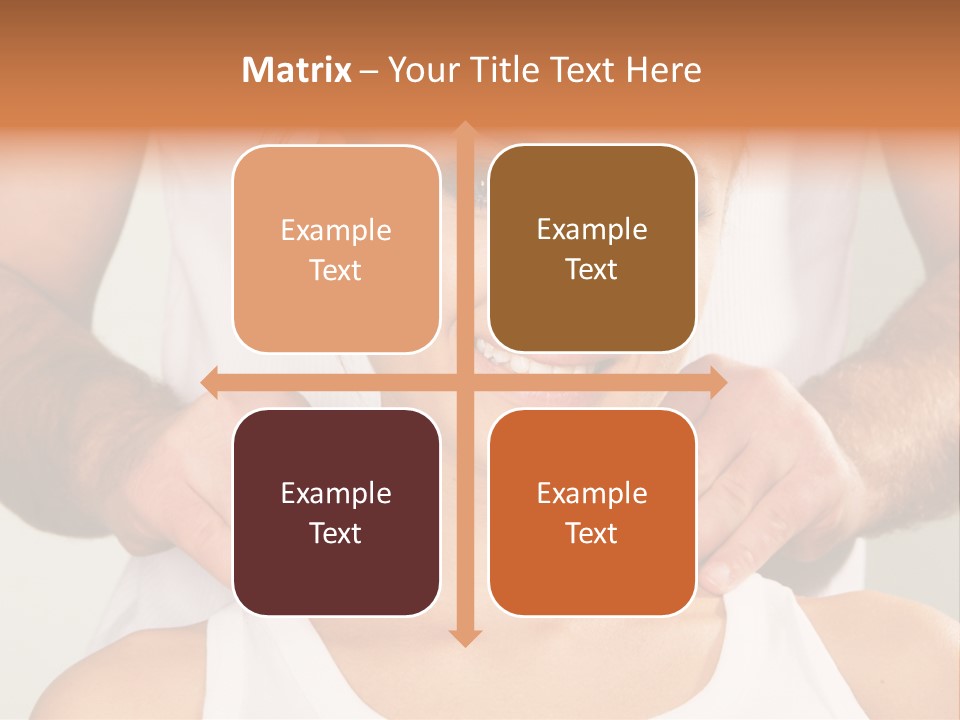 Comfort Back Woman PowerPoint Template