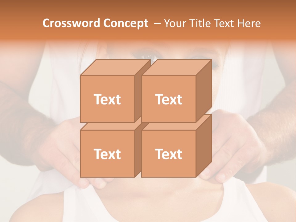 Comfort Back Woman PowerPoint Template