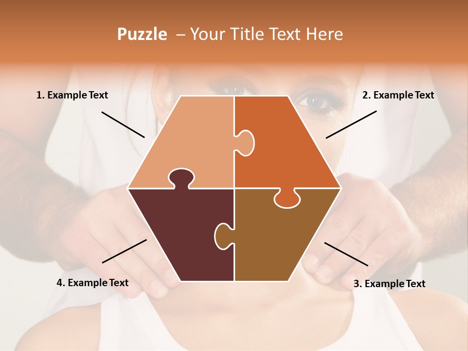 Comfort Back Woman PowerPoint Template