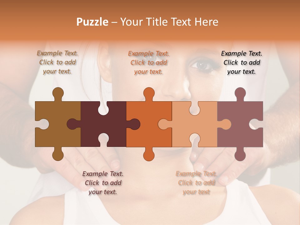 Comfort Back Woman PowerPoint Template