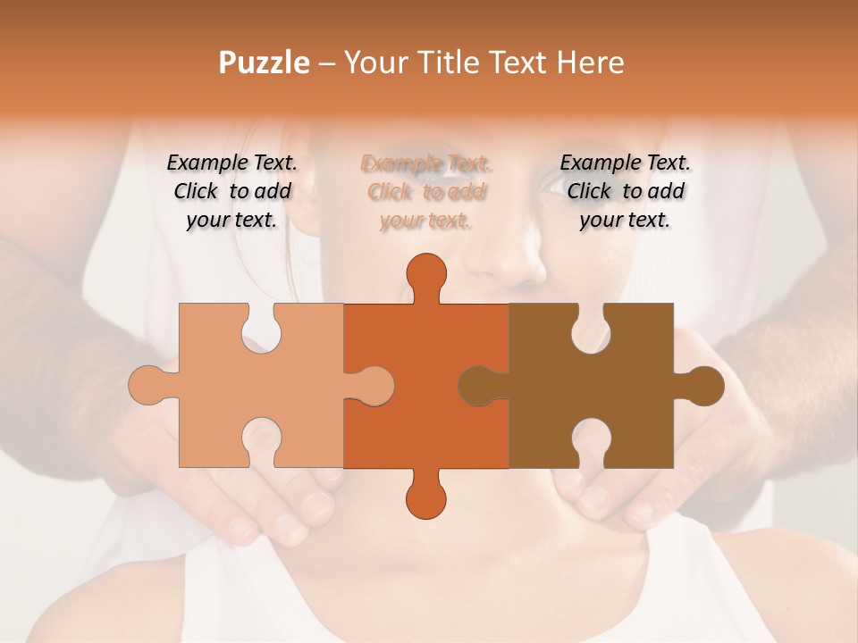 Comfort Back Woman PowerPoint Template