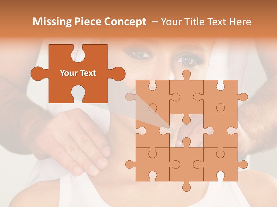 Comfort Back Woman PowerPoint Template