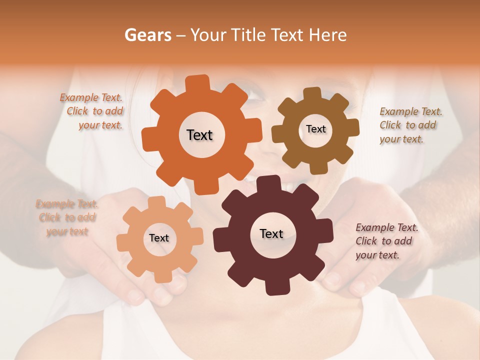 Comfort Back Woman PowerPoint Template