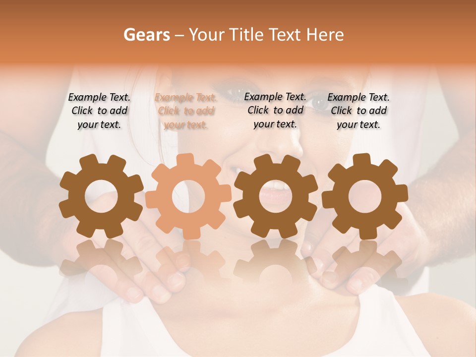 Comfort Back Woman PowerPoint Template