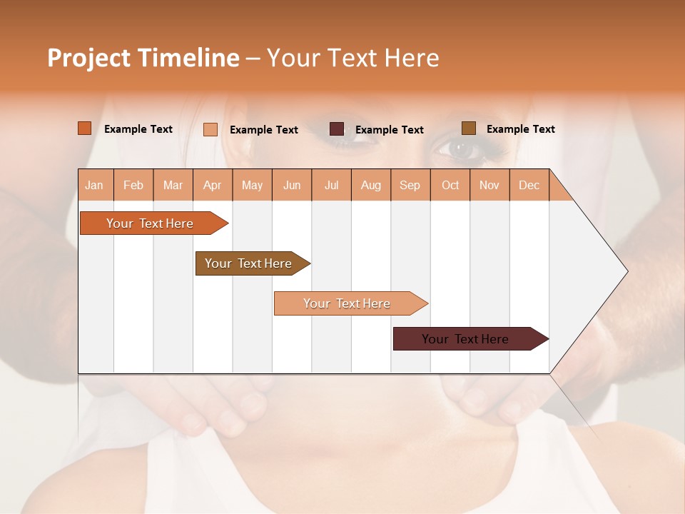 Comfort Back Woman PowerPoint Template