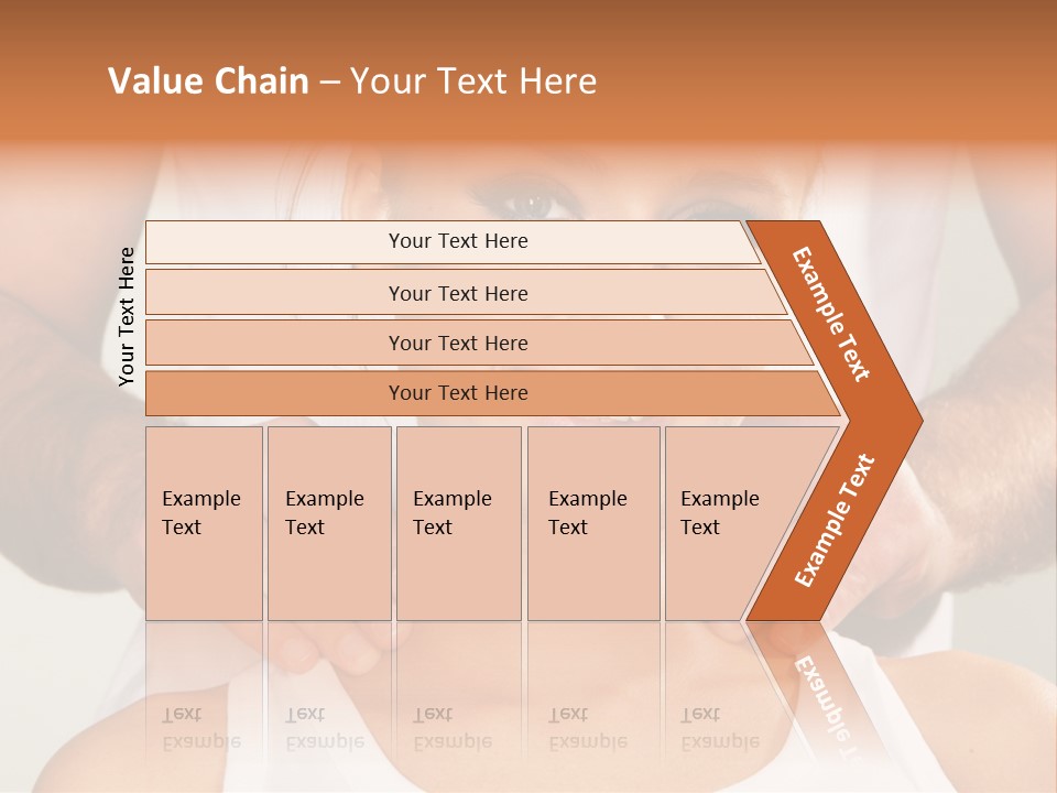 Comfort Back Woman PowerPoint Template