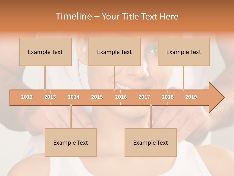 Comfort Back Woman PowerPoint Template