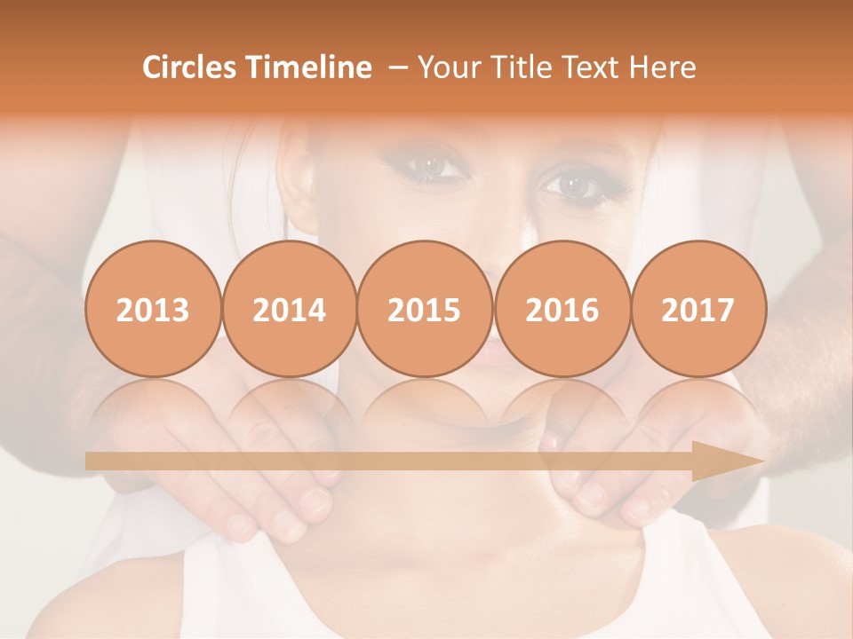 Comfort Back Woman PowerPoint Template