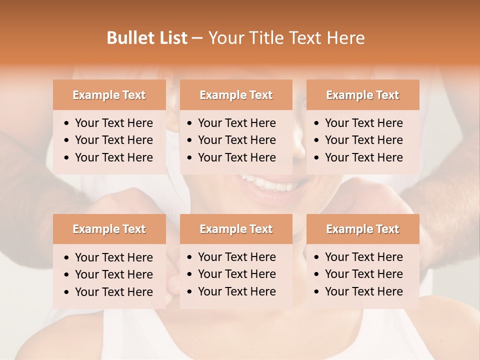 Comfort Back Woman PowerPoint Template