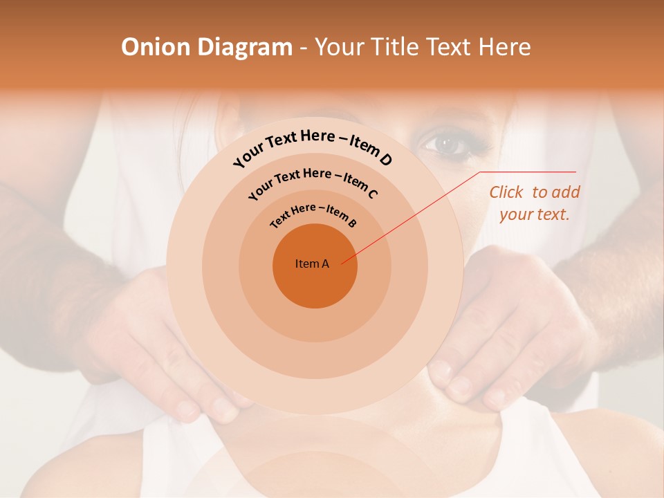 Comfort Back Woman PowerPoint Template