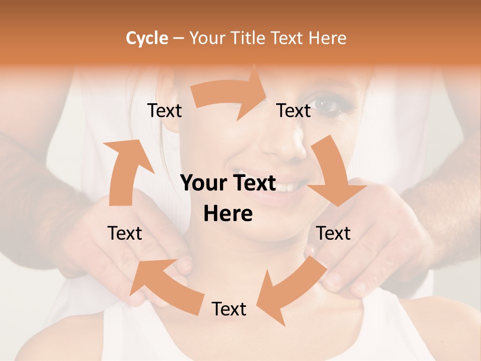 Comfort Back Woman PowerPoint Template