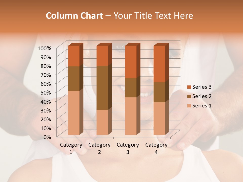 Comfort Back Woman PowerPoint Template