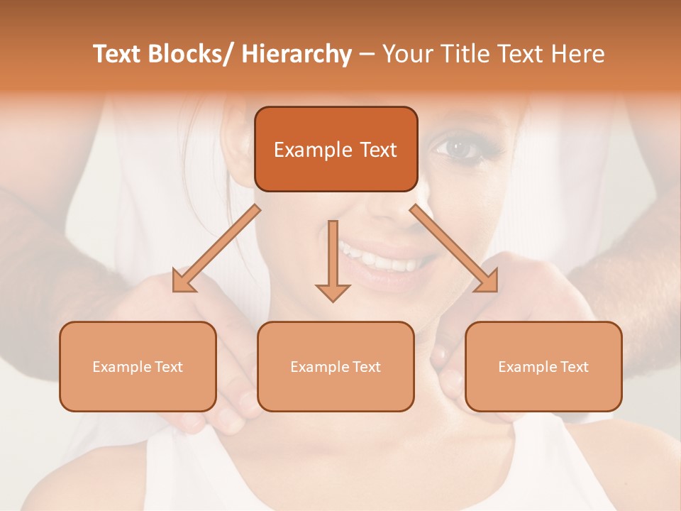 Comfort Back Woman PowerPoint Template