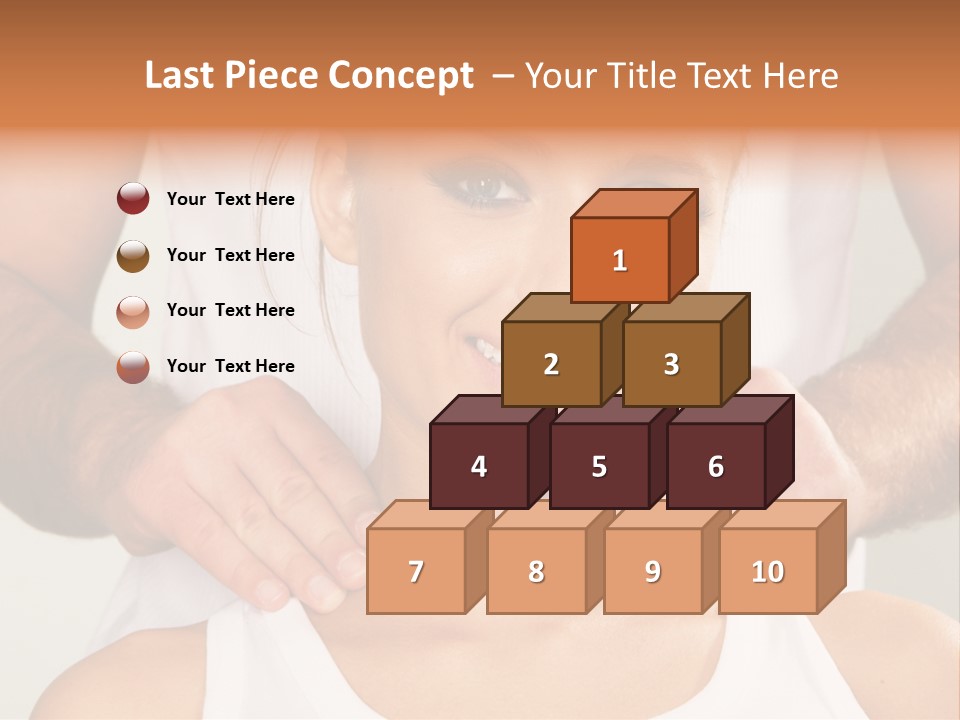 Comfort Back Woman PowerPoint Template