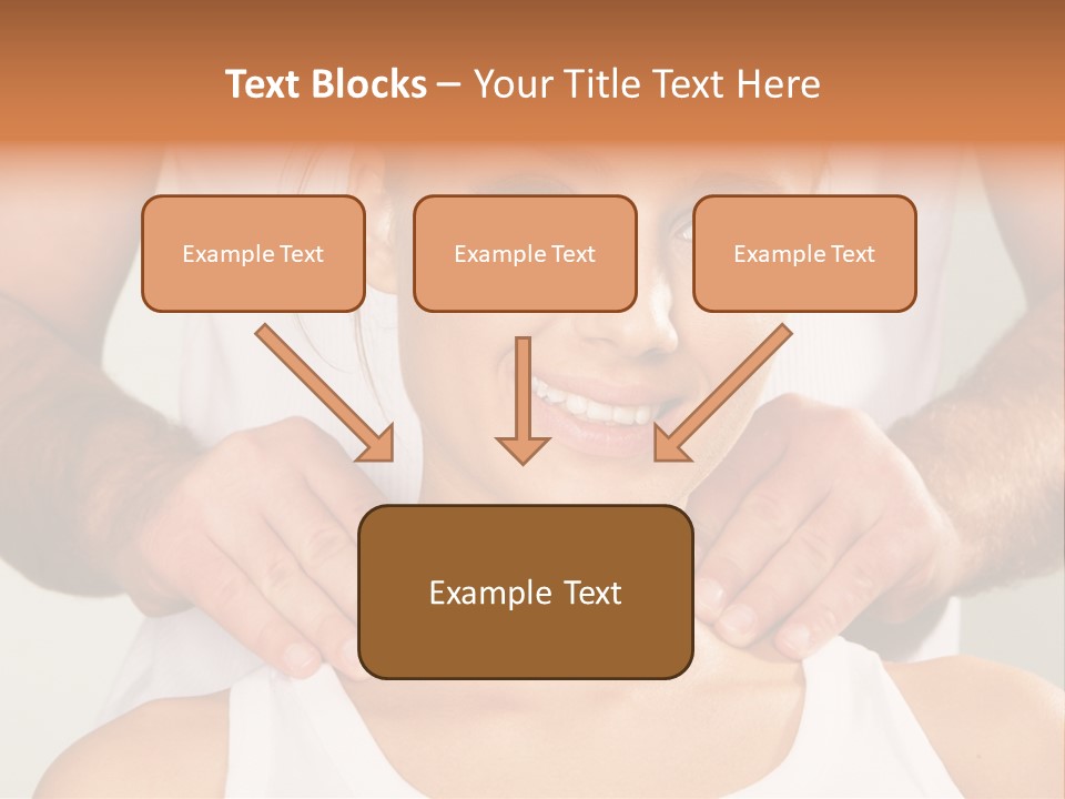 Comfort Back Woman PowerPoint Template