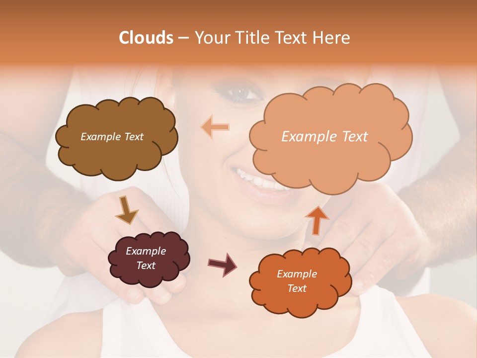 Comfort Back Woman PowerPoint Template