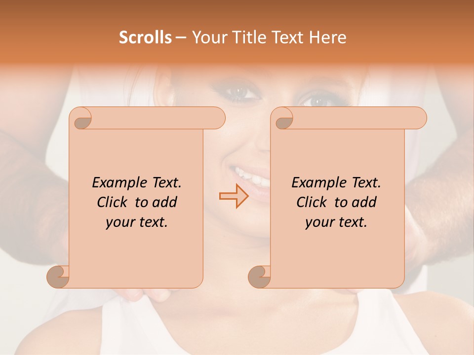 Comfort Back Woman PowerPoint Template