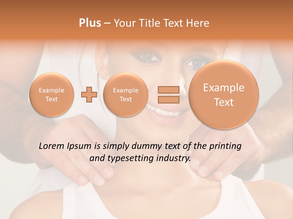 Comfort Back Woman PowerPoint Template