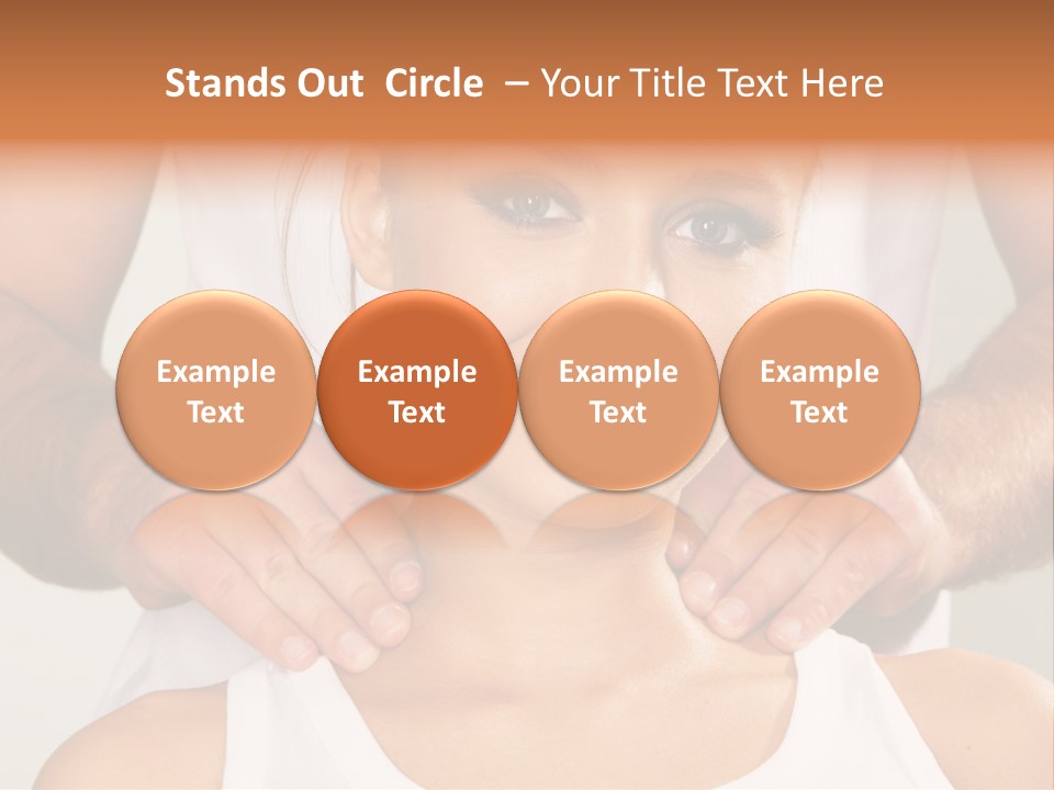 Comfort Back Woman PowerPoint Template