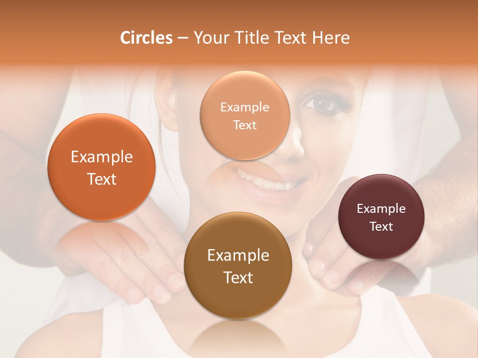 Comfort Back Woman PowerPoint Template