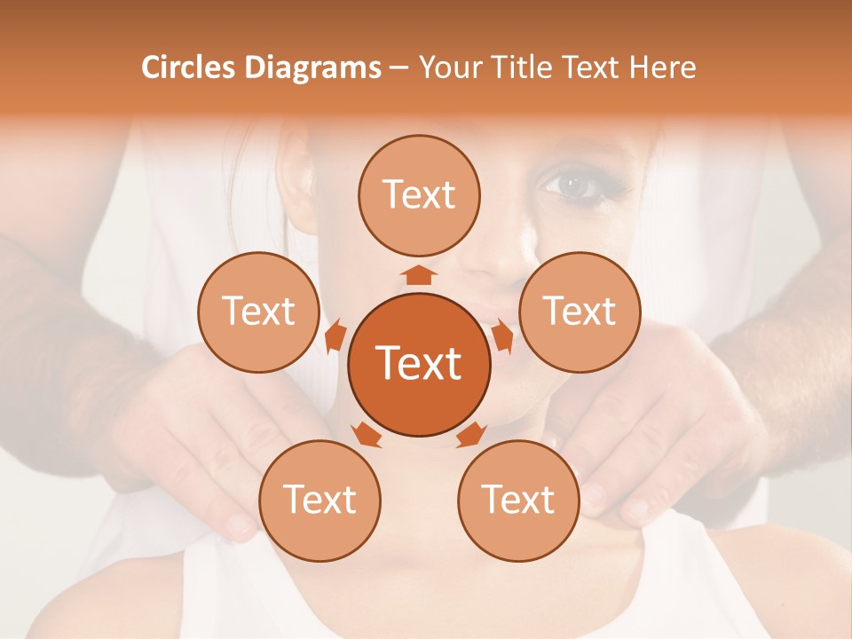 Comfort Back Woman PowerPoint Template