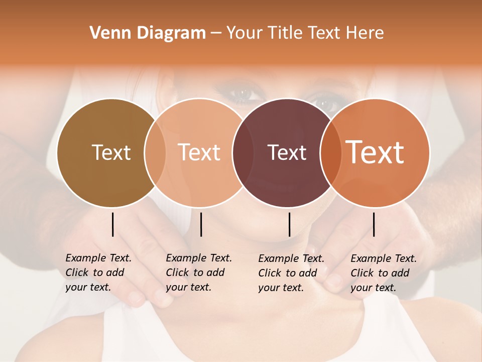 Comfort Back Woman PowerPoint Template