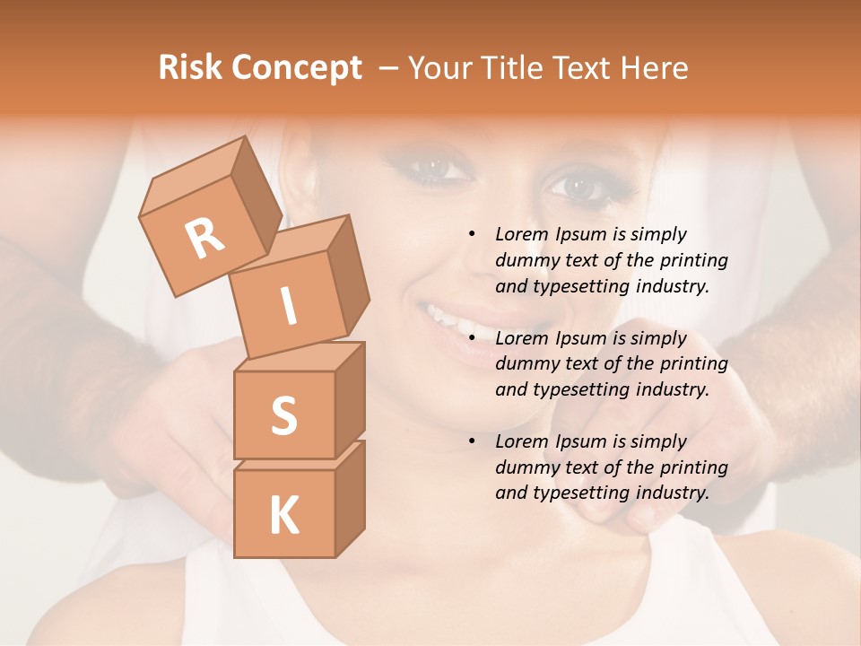 Comfort Back Woman PowerPoint Template