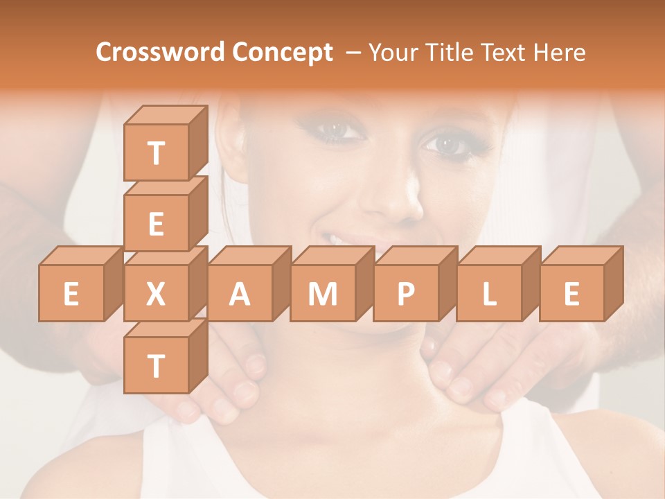 Comfort Back Woman PowerPoint Template