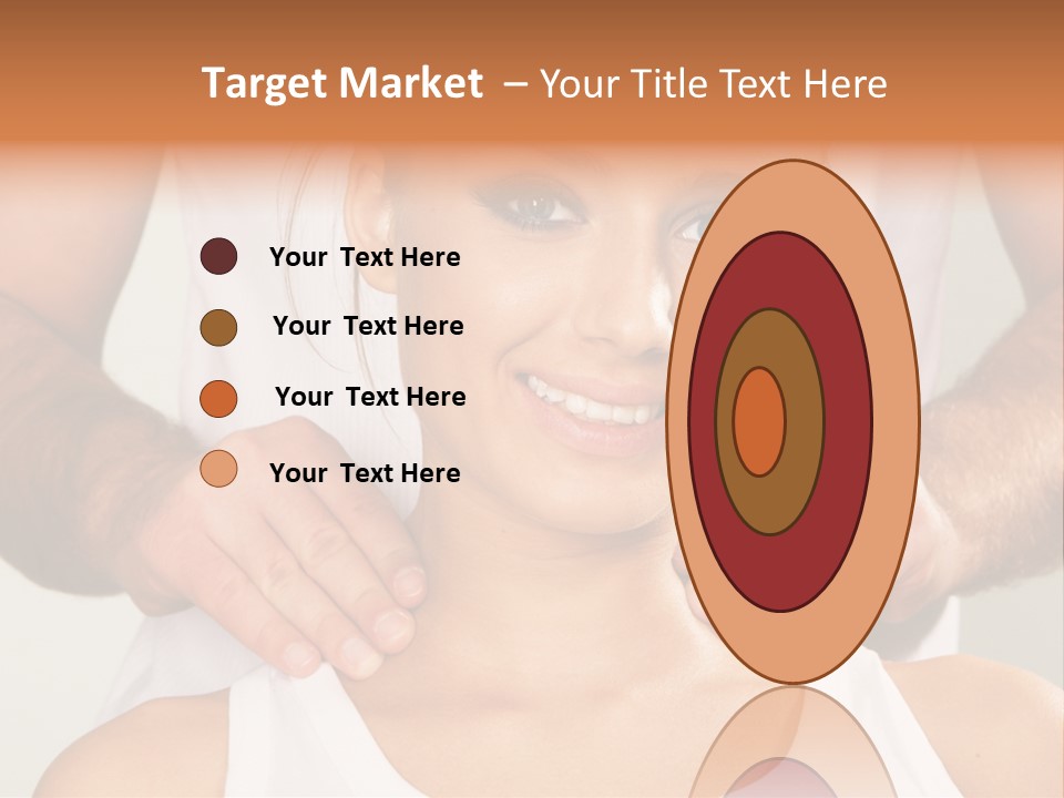 Comfort Back Woman PowerPoint Template