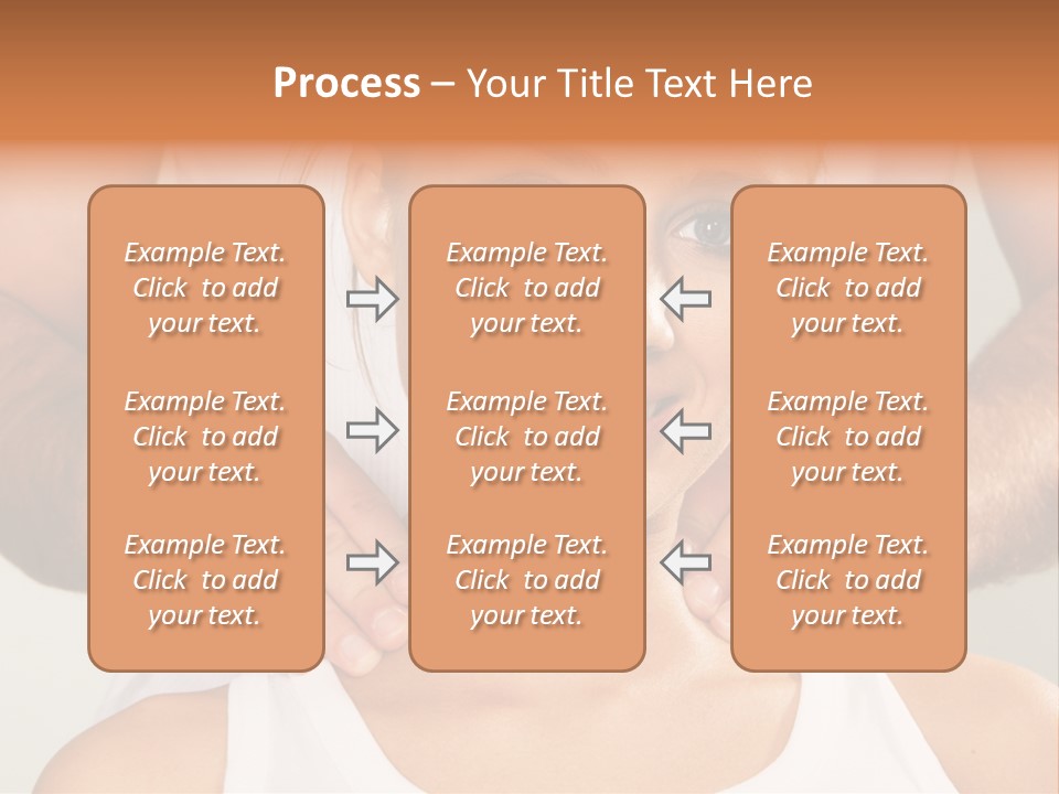 Comfort Back Woman PowerPoint Template