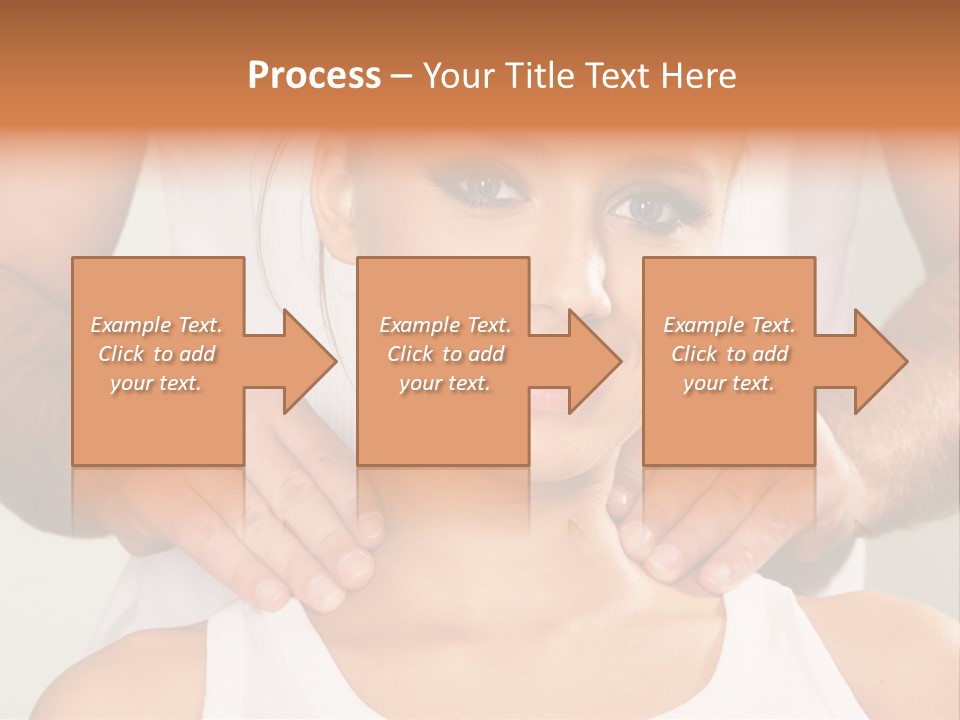 Comfort Back Woman PowerPoint Template