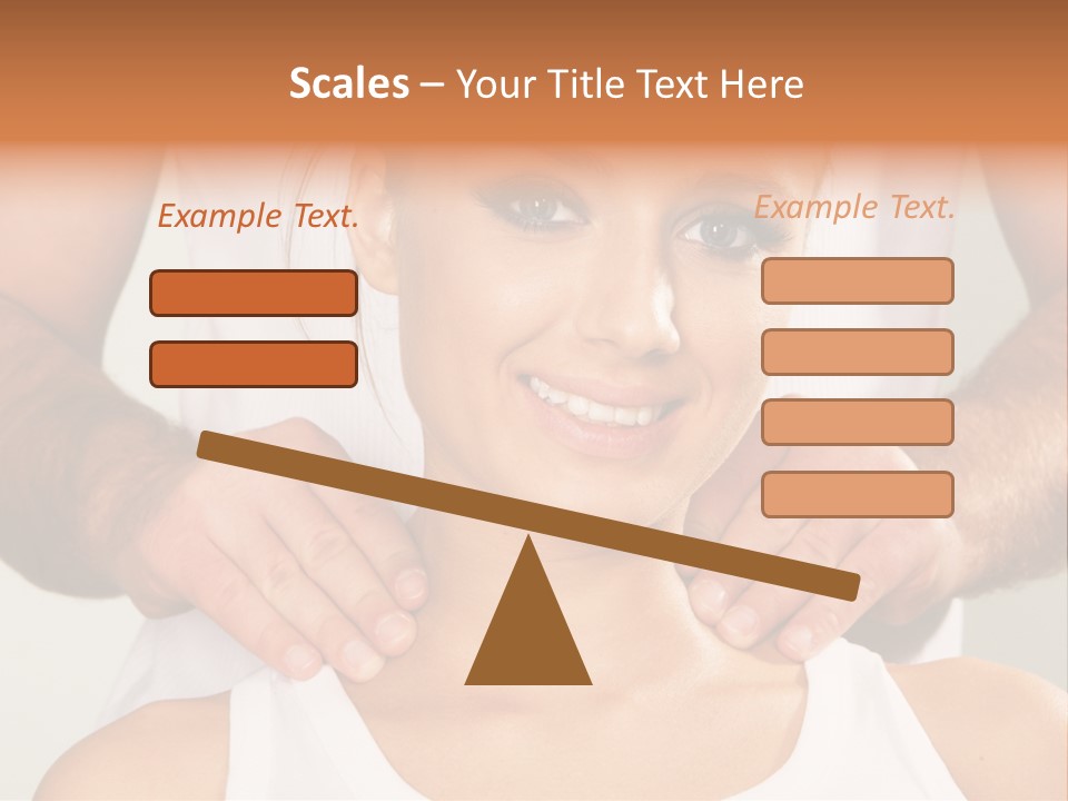 Comfort Back Woman PowerPoint Template