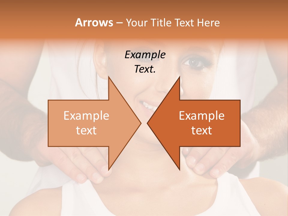 Comfort Back Woman PowerPoint Template