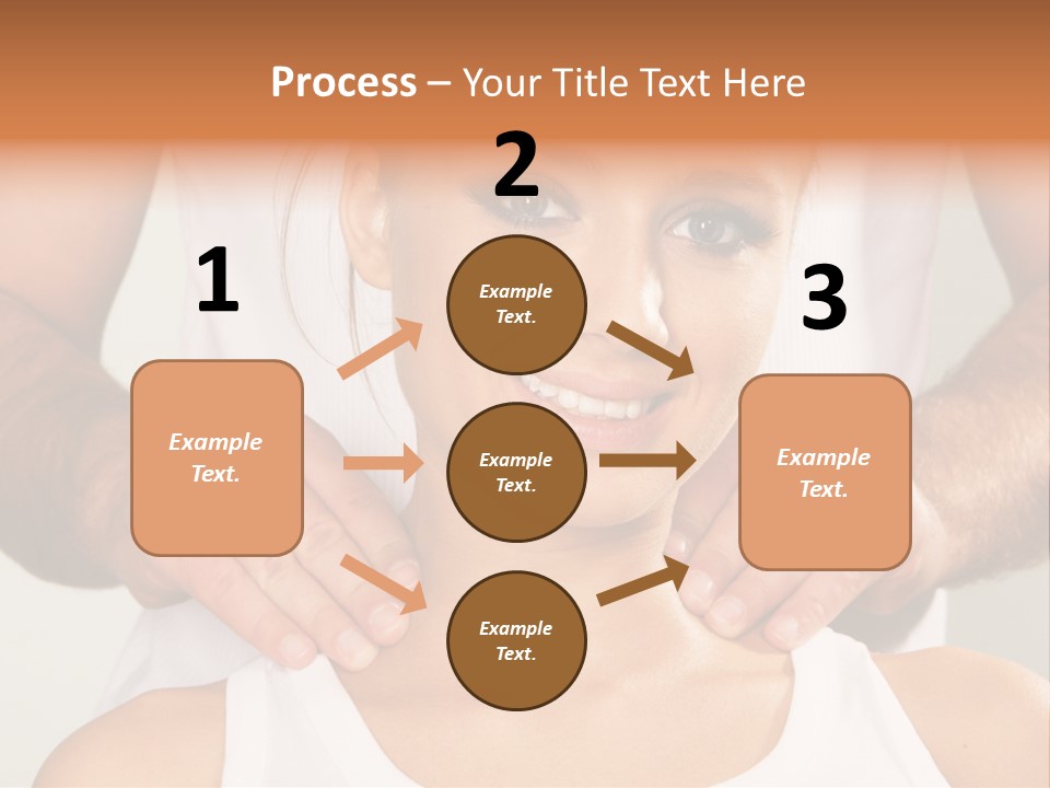 Comfort Back Woman PowerPoint Template