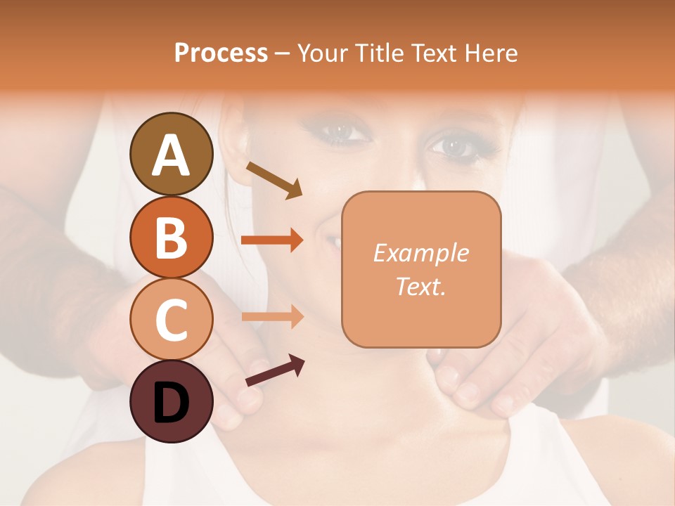 Comfort Back Woman PowerPoint Template