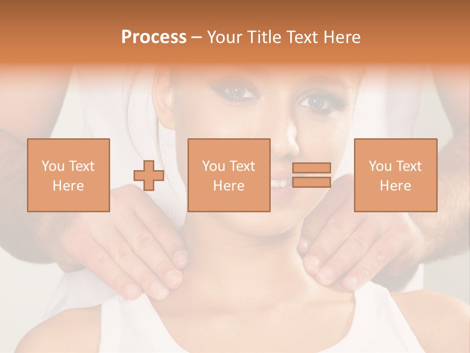Comfort Back Woman PowerPoint Template