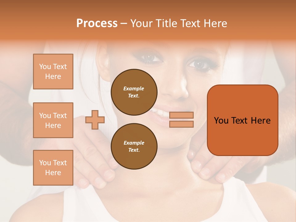 Comfort Back Woman PowerPoint Template
