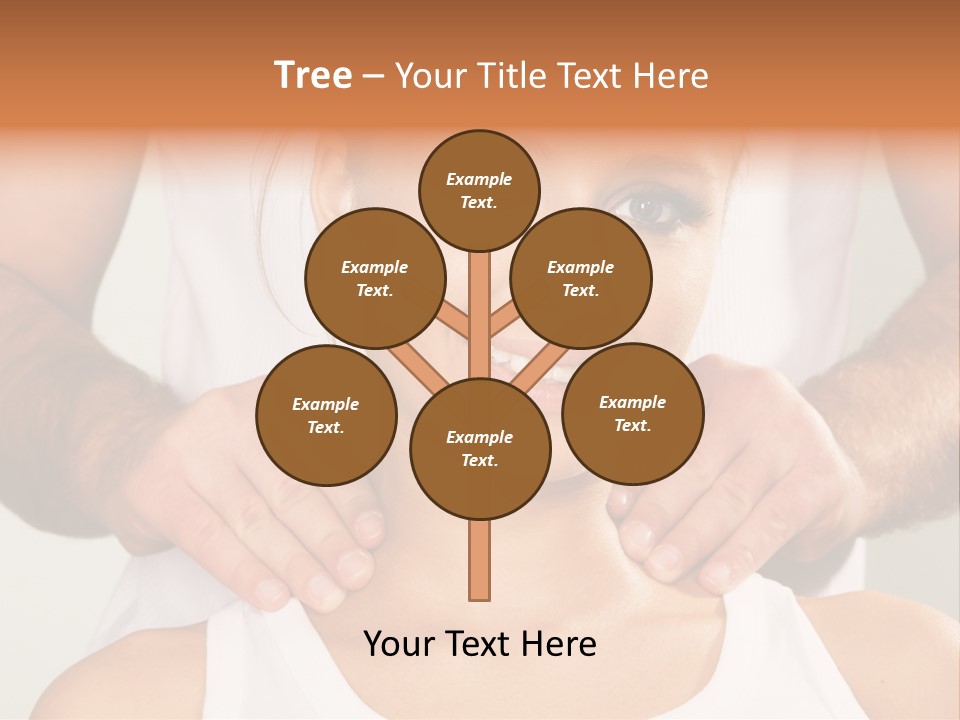 Comfort Back Woman PowerPoint Template