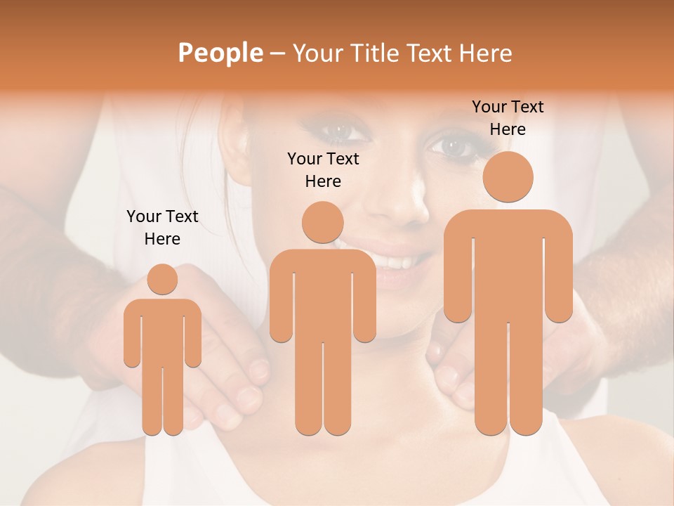 Comfort Back Woman PowerPoint Template