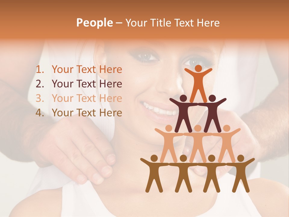 Comfort Back Woman PowerPoint Template