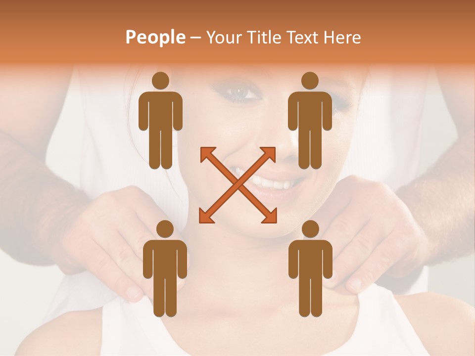 Comfort Back Woman PowerPoint Template