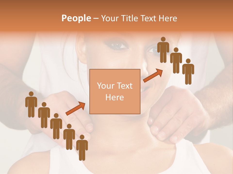 Comfort Back Woman PowerPoint Template