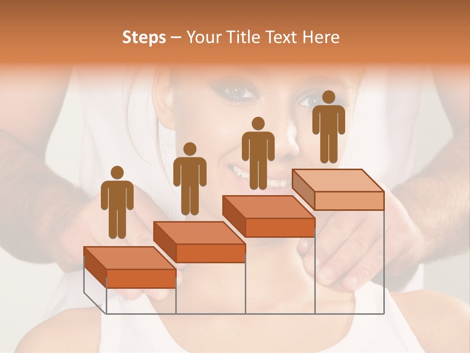 Comfort Back Woman PowerPoint Template