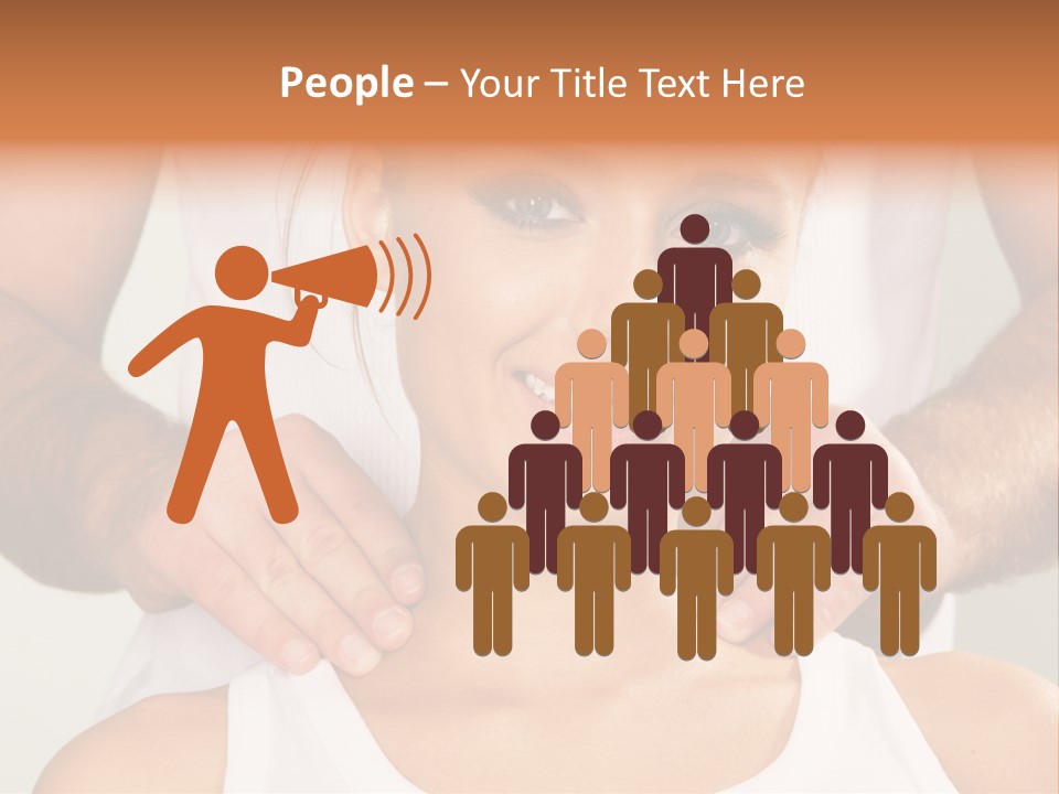 Comfort Back Woman PowerPoint Template