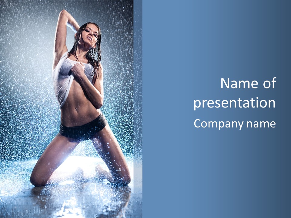 Splash Girl PowerPoint Template