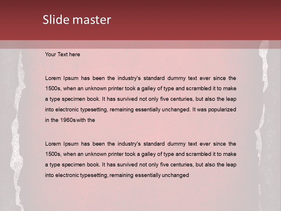 Break Background Frame PowerPoint Template