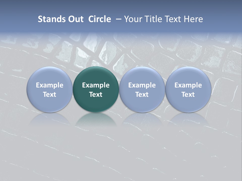 Alligator Dark Pattern PowerPoint Template