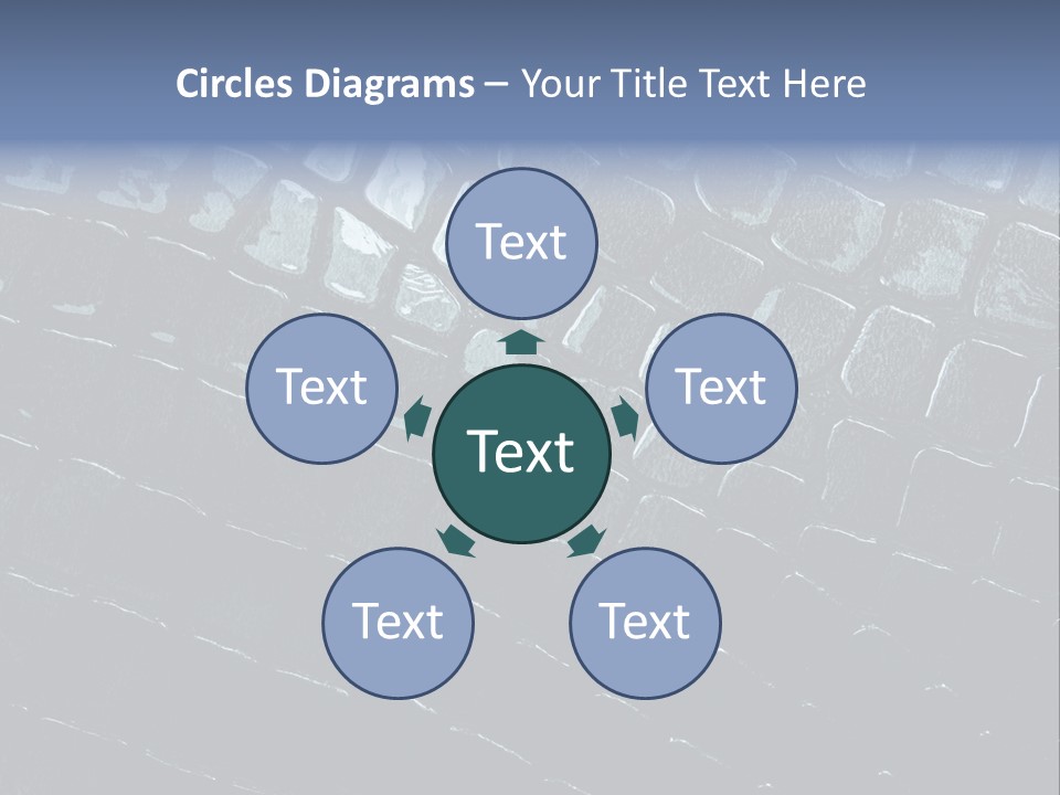 Alligator Dark Pattern PowerPoint Template